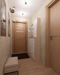 Corridor design in an apartment in a panel house