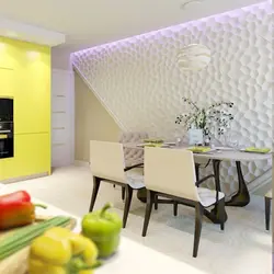 Plaster in the kitchen interior