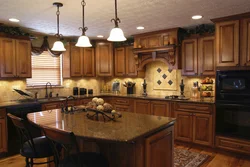 Kitchen classic wood interior