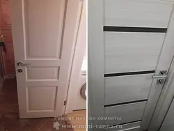 Чӣ тавр насб кардани дарҳои ҳаммом акс