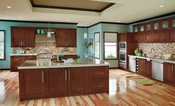 Light brown color what color goes with the kitchen interior