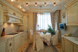 Дизайн кухни стены потолки