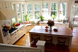 Kitchen with window interior in your home