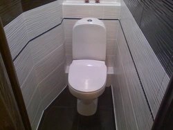 Bathroom interior from panels photo