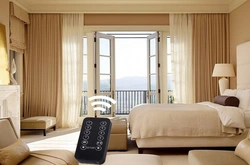 What Curtains Beige Bedroom Photo