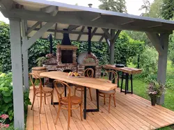 Summer kitchen grill photo