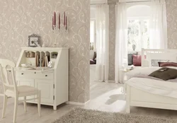White bedroom what wallpaper photo