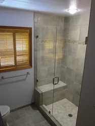 Bathroom design photo with shower corner photo