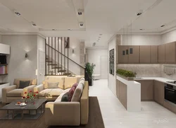 Kitchen interior in a townhouse