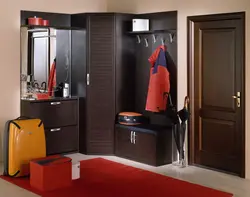 Interior of a small corner hallway