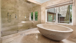 Natural stone bath design