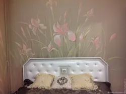 Panel on the wall in the bedroom photo