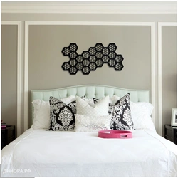 Panel on the wall in the bedroom photo