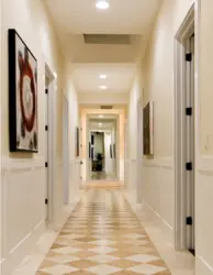 Porcelain tiles in the apartment hallway photo