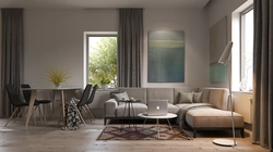 Taupe дар дохили ҳуҷраи меҳмонхона акс