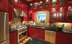 Terracotta in the kitchen interior