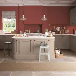 Terracotta in the kitchen interior