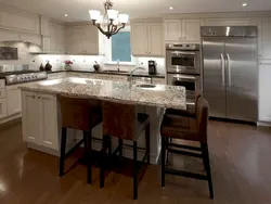 Kitchen interior island table