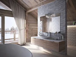 Log House Bathroom Design