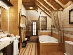 Log ev hamam dizaynı