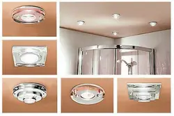 Spotlights for tension in the bathroom photo