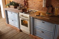 Electric built-in oven photo in the kitchen