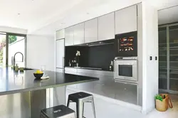 Built-in oven in the kitchen interior