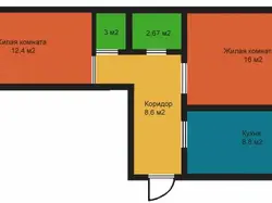 Isolated rooms are like a photo in an apartment