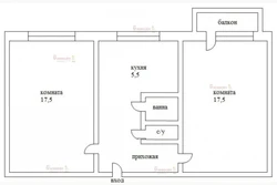 Isolated rooms are like a photo in an apartment
