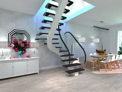Kitchen Living Room With Stairs To The 2Nd Floor Photo