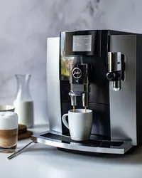 Coffee Machine In The Kitchen Interior