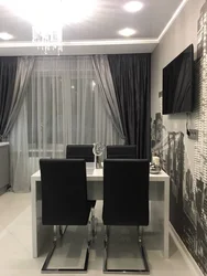 Шторы на кухню ў сучасным стылі фота шэрыя
