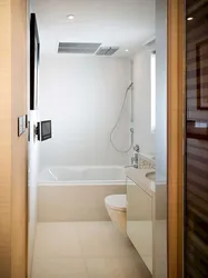 Bathroom and shower in one room design