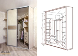 Wardrobe for your bedroom, types of photos