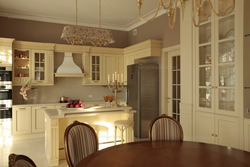 Italian kitchen living room interior