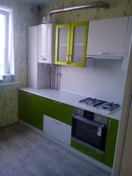 Жеке жылыту қазандығының дизайны бар асүйлер