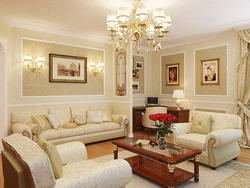 Paintings for the living room in a classic style photo