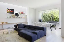Interior Kitchen Living Room Sofa White