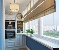 Kitchen design on loggia 6