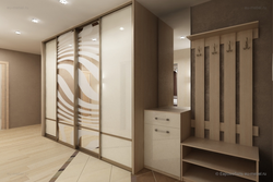 Design Of A Large Wardrobe In The Hallway