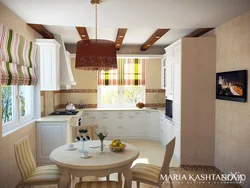 Kitchen with three windows design photo