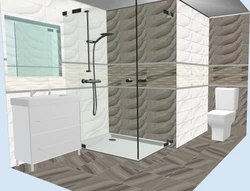 Laparet agate tiles in the bathroom interior