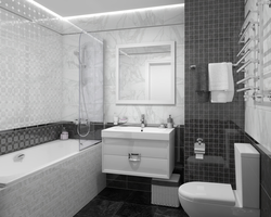 Laparet agate tiles in the bathroom interior
