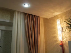 Suspended ceilings photo for bedroom cornice