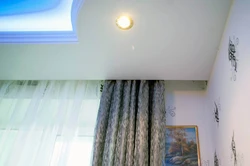 Suspended ceilings photo for bedroom cornice