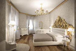 Gold style bedroom design