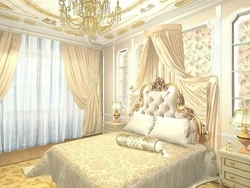 Gold style bedroom design