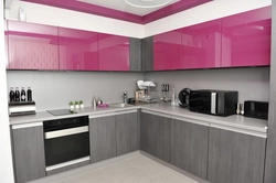 Colors of facades for kitchen gloss photo