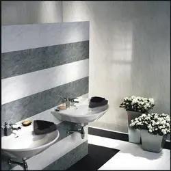 Pvc tiles for walls in the bathroom photo in the interior
