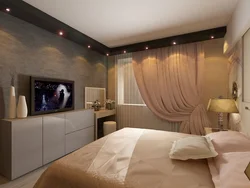 Bedroom ceiling design 14 sq.m.